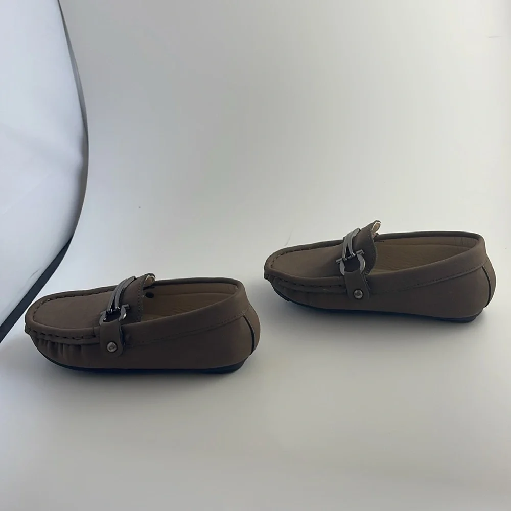Chocolate Brown Soft Loafers kids size Euro size 22